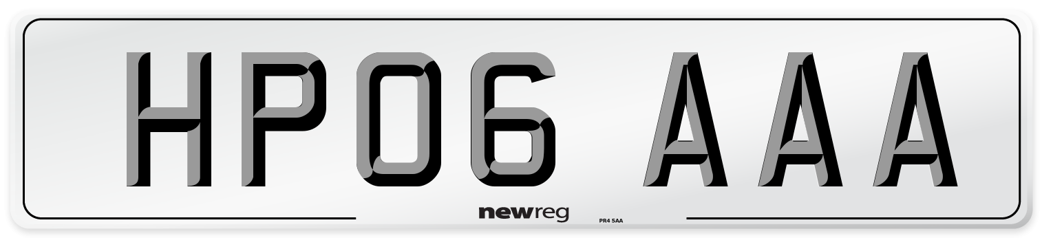 HP06 AAA Number Plate from New Reg